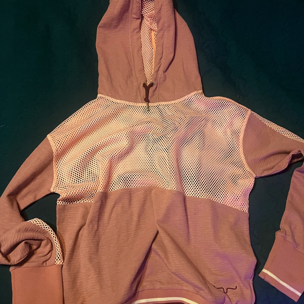 Kimes Ranch Pink Mesh Hoodie